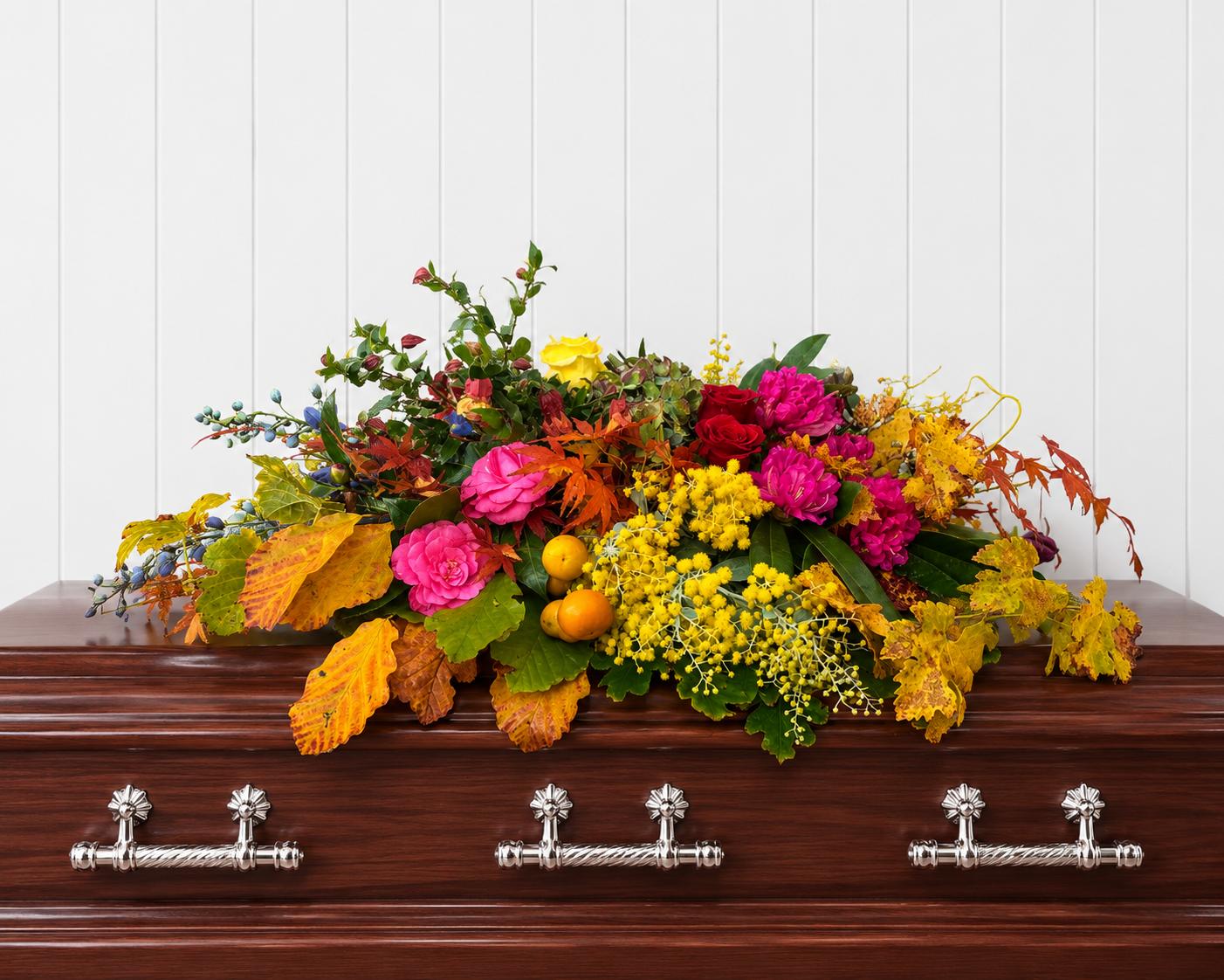 Funeral Casket Flowers Half 