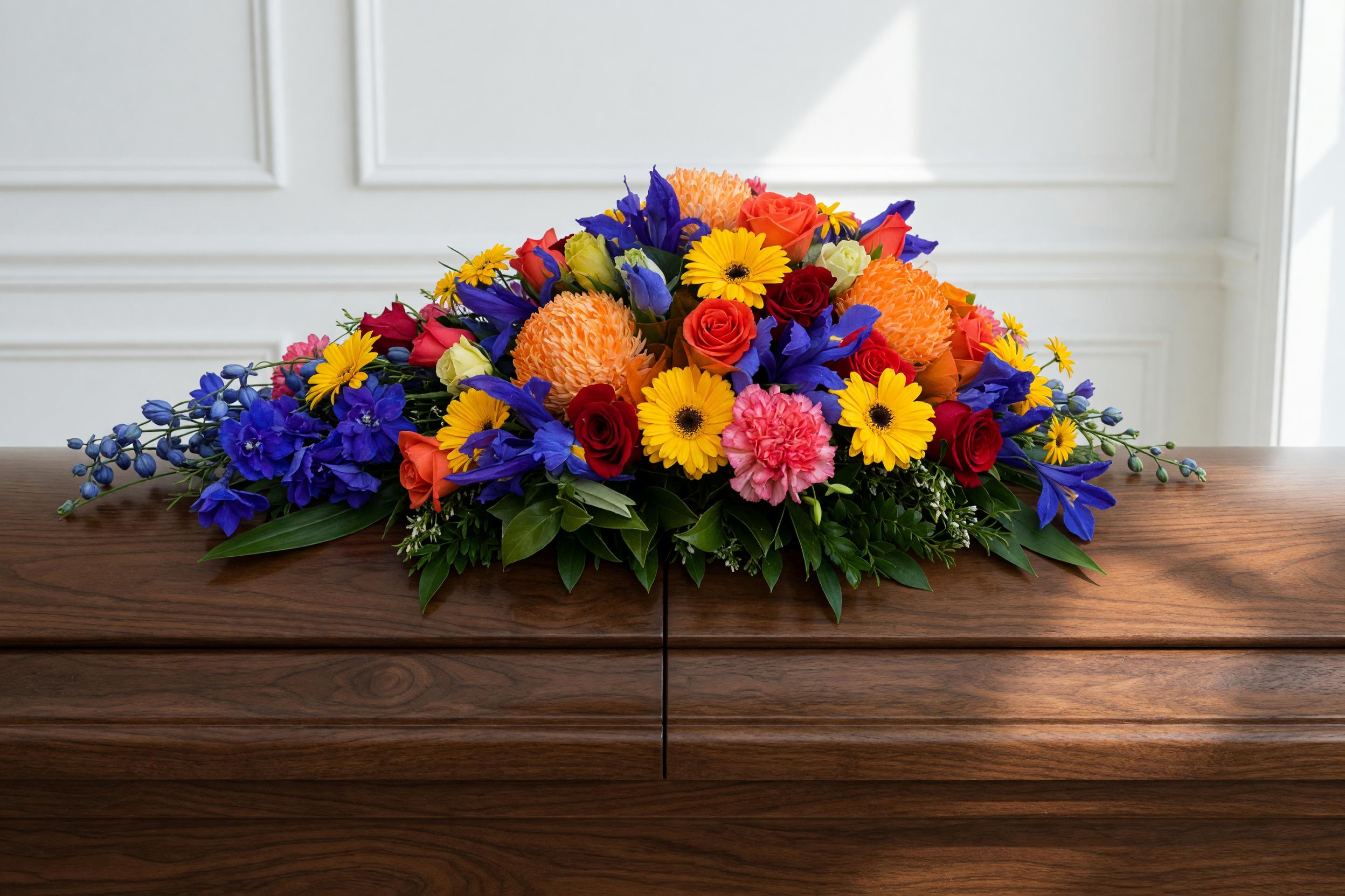 Funeral Flowers Half Bright