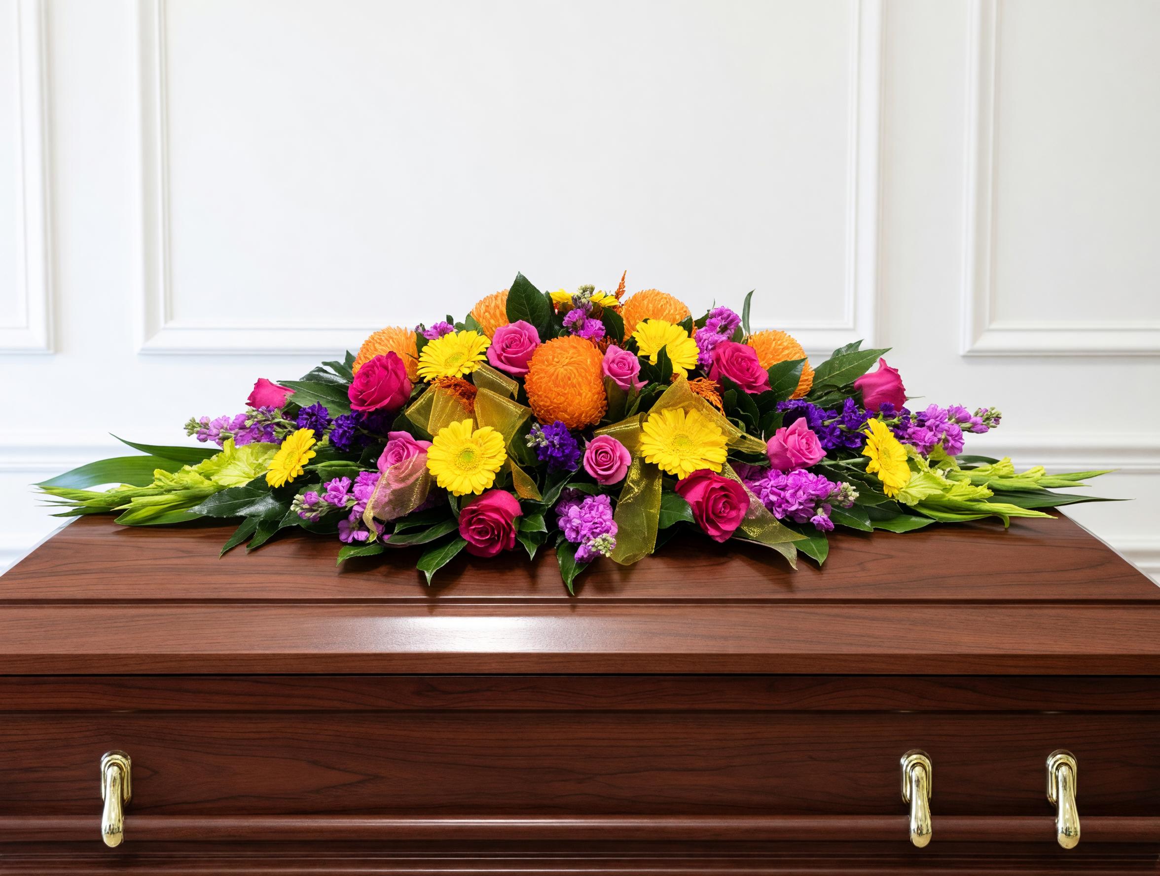 Funeral Flowers Bright Full 