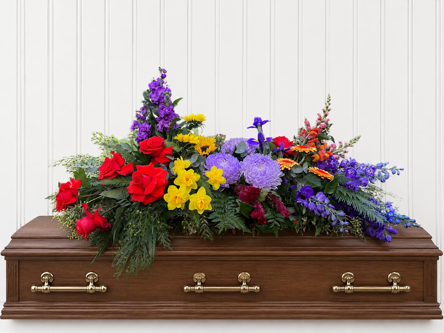 Funeral Flowers Bright Mixed Garden 