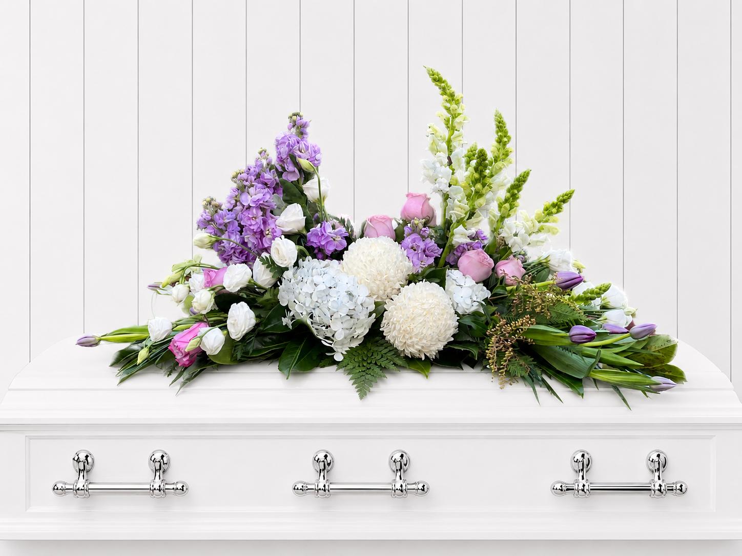 Mixed Garden Funeral Flowers Pastels