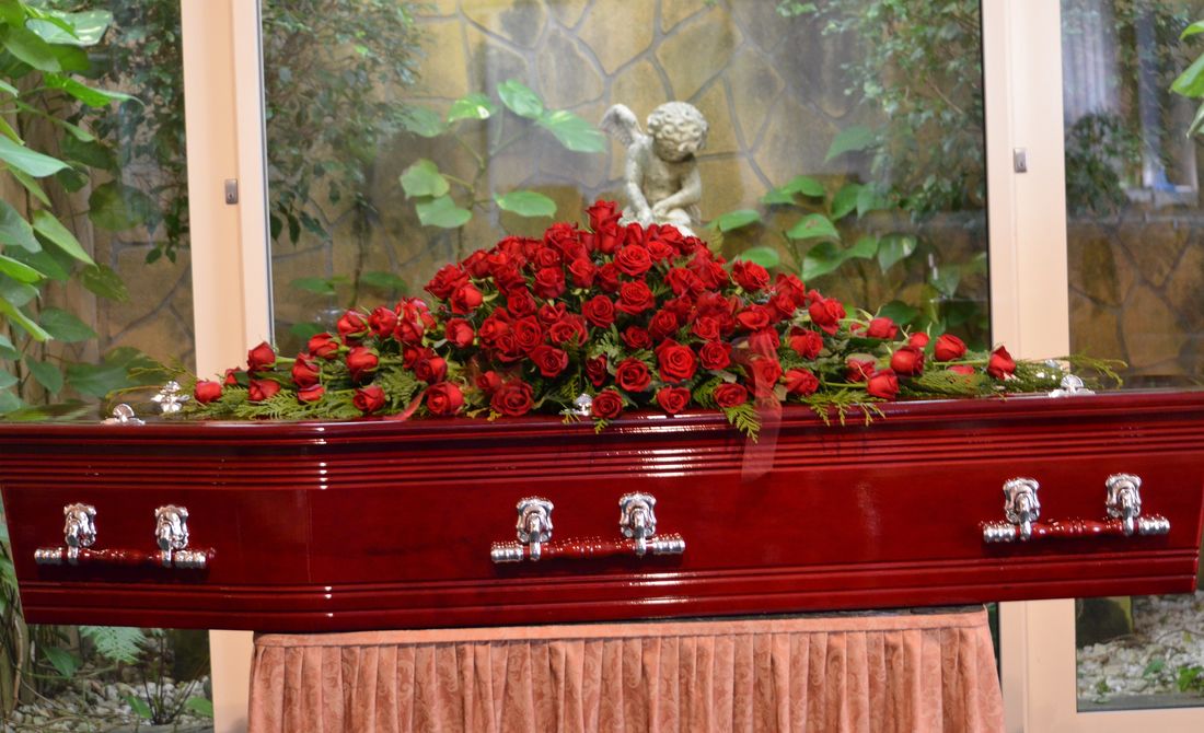 Funeral Flowers Red Roses 