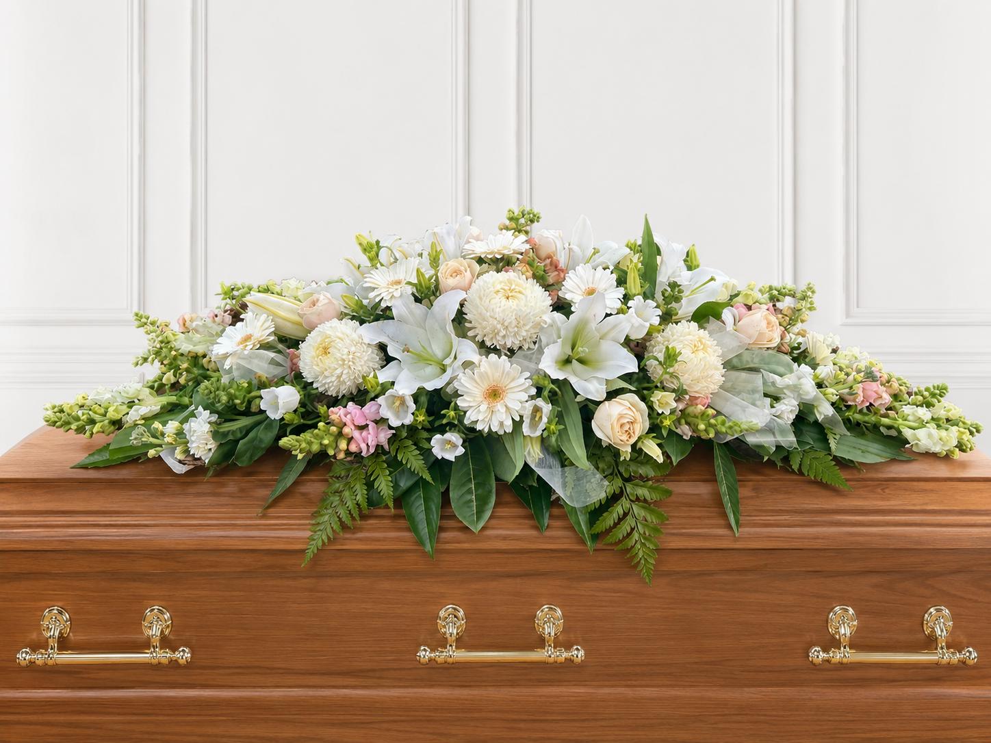 Funeral Flowers Soft Pastels 