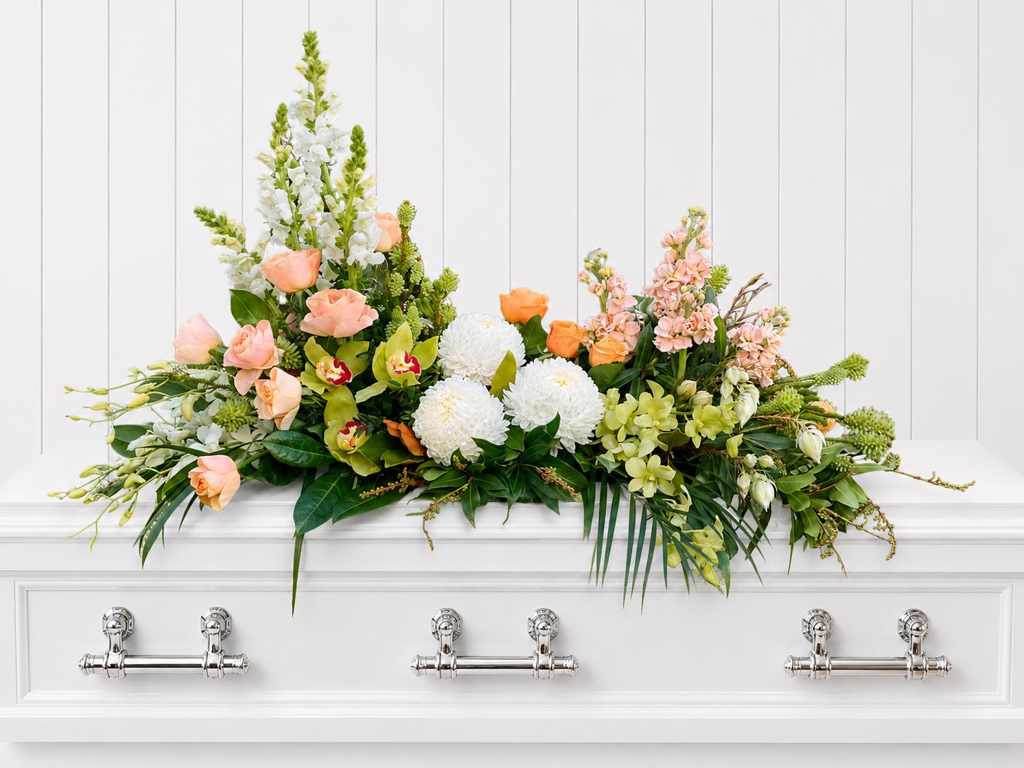 Funeral Flowers Apricots