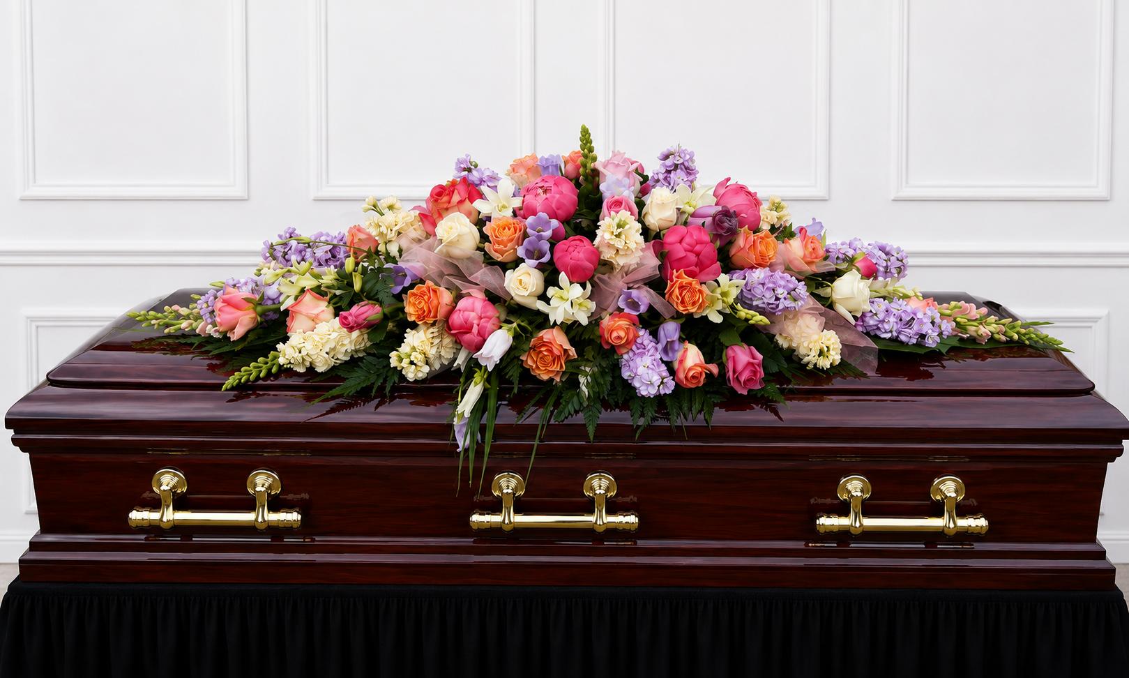 Funeral Flowers Bright Pastel 